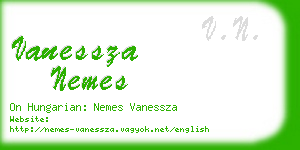 vanessza nemes business card